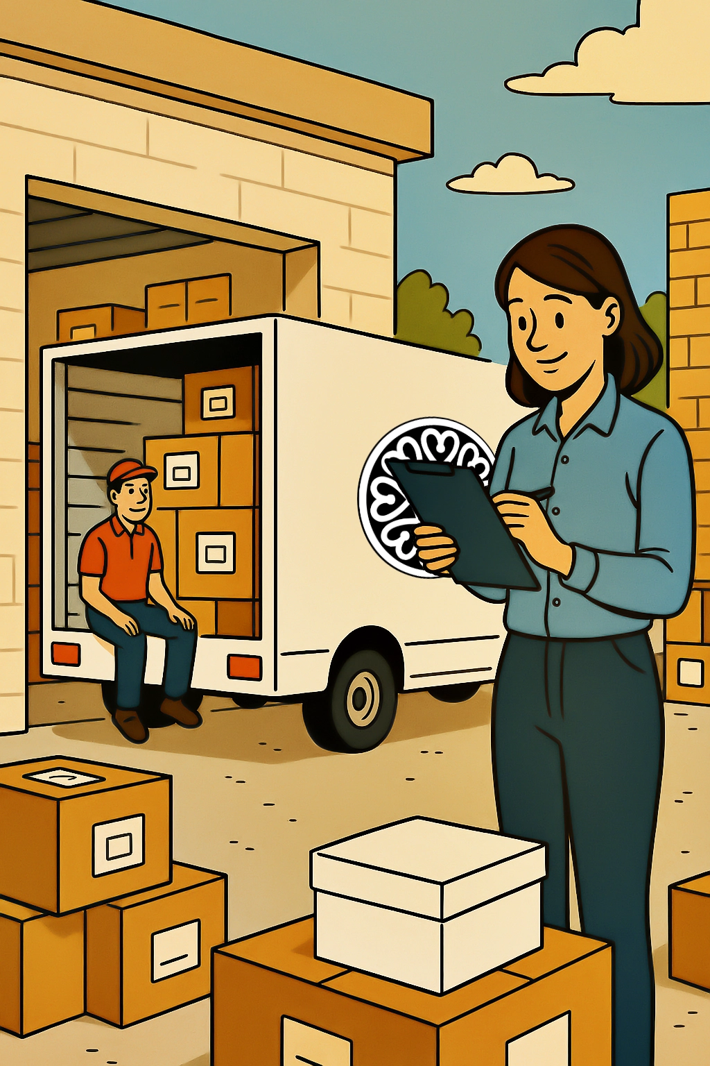 Ilustración de envíos de Puente de Corazones